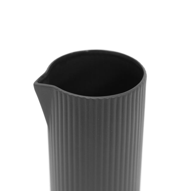Design Karaffe - Behälter, Gefäß, Vase 750 ml, dunkel grau & weiß