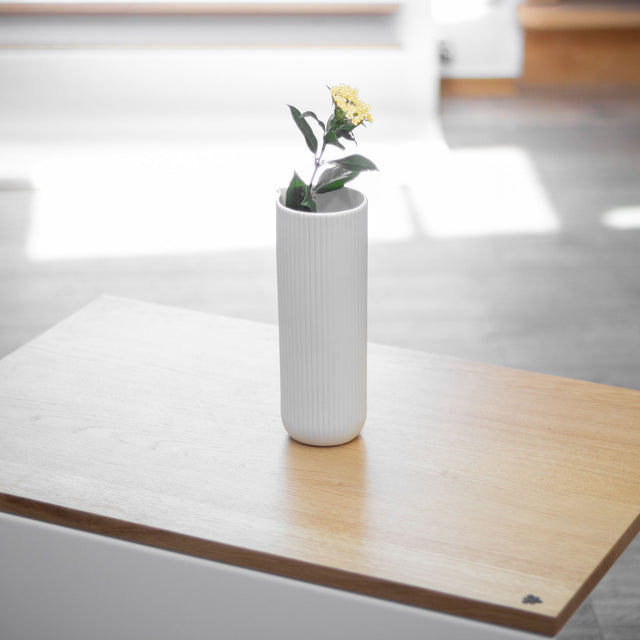Design Karaffe - Behälter, Gefäß, Vase 750 ml, dunkel grau & weiß